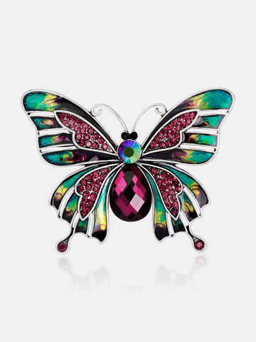 Classic Colorful Butterfly Brooch