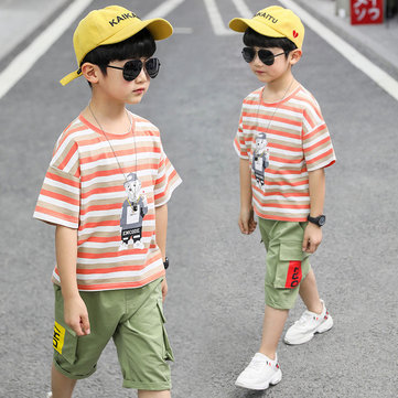 

Children's Clothing Boys' T-shirt New Children's Foreign Big Children's Short-sleeved Season T-shirt Handsome Tide Clothes