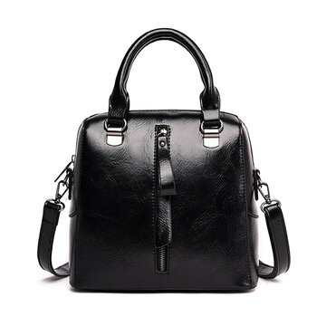 Women Vintage PU Leather Handbag Casual Crossbody Bag