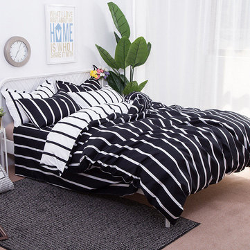 

16 Styles 4Pcs Nordic Style Bedspread, White