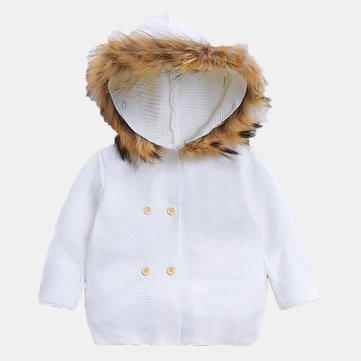 Baby Fur Collar Coat For 0-24M
