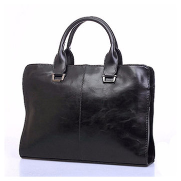 Men PU Leather Handbags Business Briefcase Shoulder Bags