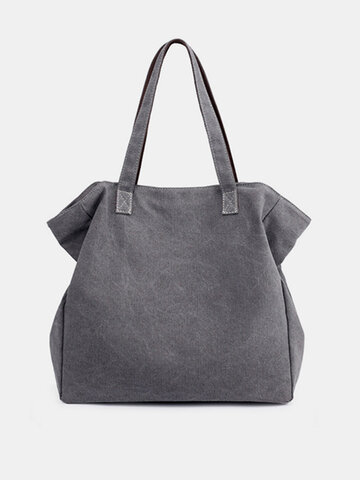 Women Casual Durable Canvas Large Capacity Handbag