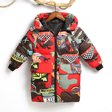 Girl's and Boy's Cartoon Down Jackets For 3-13Y