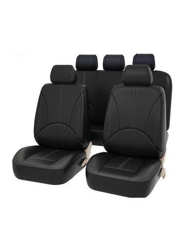 9 PCS PU Leather Car Seat Cover