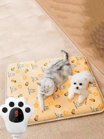 Coussin chauffant intelligent pour animaux de compagnie Tapis de lit chauffant pour animaux