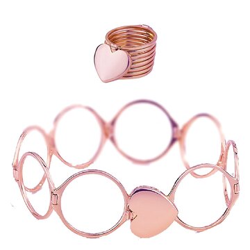Multilayer Heart Rings Can Be Bracelet