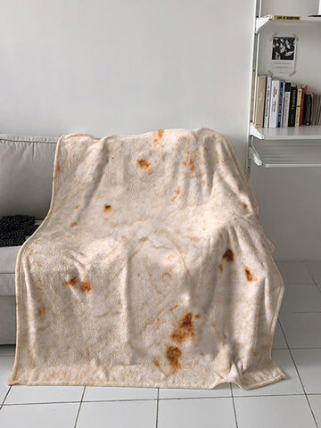 Mexican Burritos Square Wrap Soft Blanket