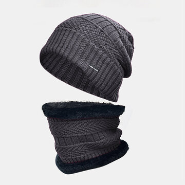 Men Wool Thick Neck Protection Windproof Knitted Hat