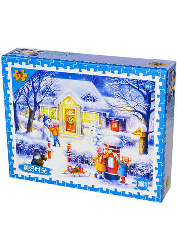 Snow Puzzle Decompression Toy Jigsaw Cartoon Educational Toy
