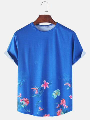 T-shirts respirants à imprimé floral