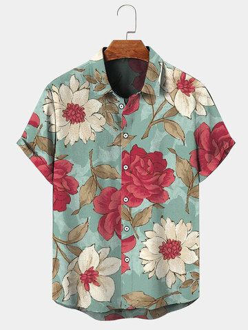 Allover Floral Print Shirts