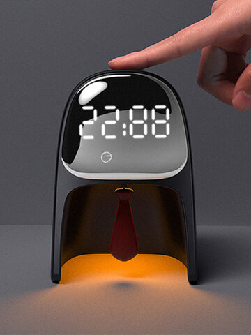 Time Gentleman Alarm Clock Light Intelligent Multi-function Timed Sleep Sound Wake Up Bedroom Bedside Table Lamp Student Gift