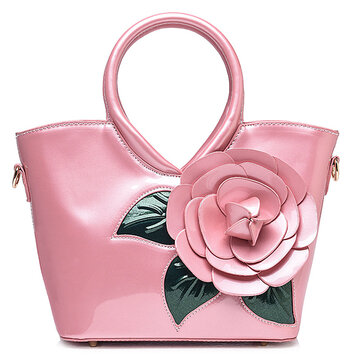 Casual Peal Patent Leather Coloful  Sweet Lady's Handbag