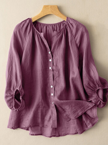 Блуза Pure Color с рукавами-фонариками