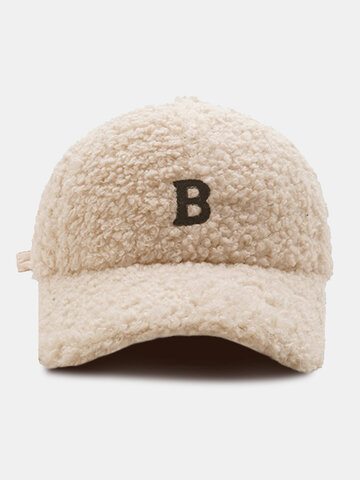 قبعة بيسبول برقعة على شكل حرف B للجنسين