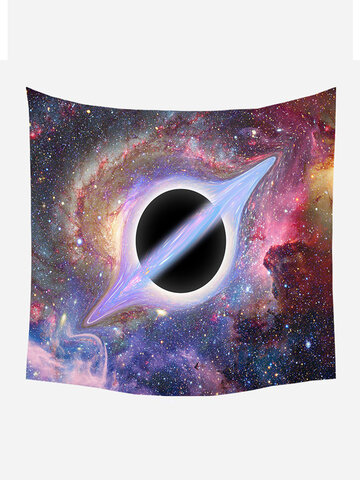 3D Universe Black Hole Galaxy Printing Tapestry