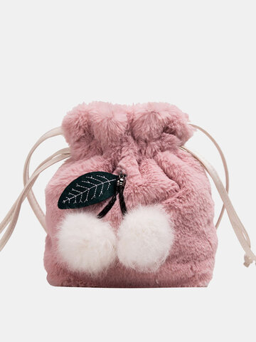 Cute Plush Pom-pom Crossbody Bag Shoulder Bag