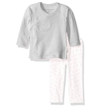 

Unisex Baby 2 PCs Sleepsuit For 3-18M, Off white pink light grey blue