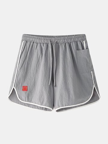 90% Cotton Solid Color Sports Shorts