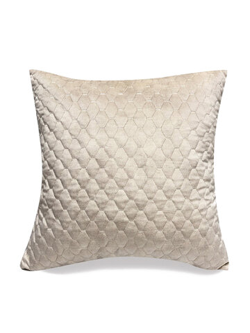 Pure Color Plush Geometric Pineapple Grid Sofa Pillow Living Room Bedside Pillowcase