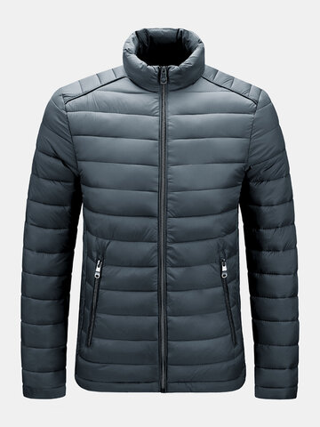 Foldaway Padded Zipper Thick Quilted Jackets