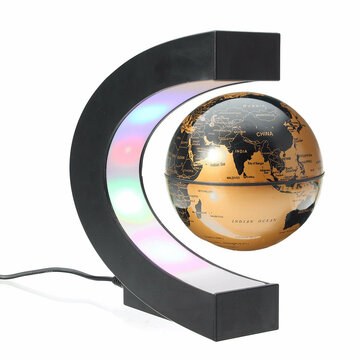 

LED Magnetic Levitation Floating Globe, Silver dark blue gold