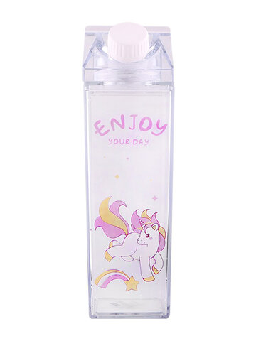 Cartoon Unicorn Printed Water Bottle