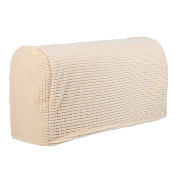 2 pièces housse de couverture d'accoudoir élastique universelle soyeuse serviette antidérapante tricotée simple et double housse de canapé épaisse