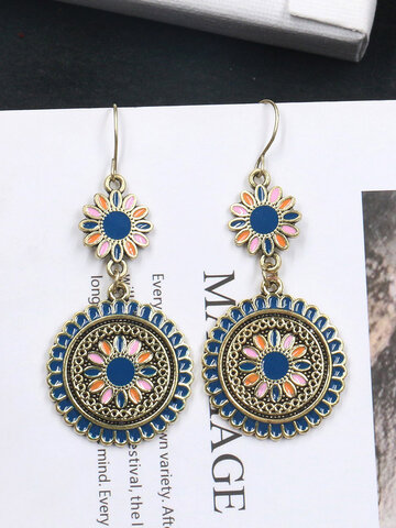 Bohemian Sun Flower Earrings