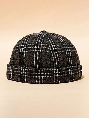 Unisex Dome Retro Long Strapless Brimless Hat