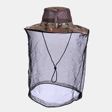 Mosquito Net Hat Breathable Sun Hat Outdoor Fishing Cap