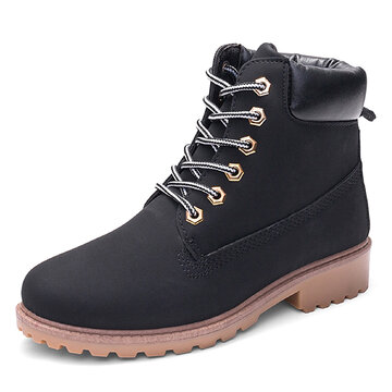 Outdoor Solid Color Casual  Boots