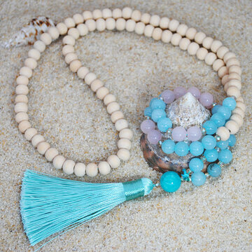 Wooden Beads Long Necklace