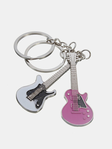 1 Pair Guitar Keychain