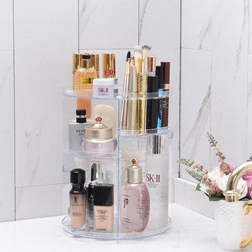

Cosmetic Rotating Storage Rack Skin Care Products Multi-layer Racks Makeup Finishing Home Supplies