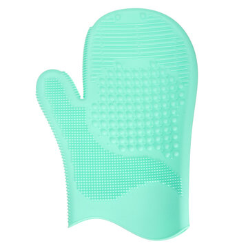 Силикон Макияж Щетка Стиральная перчатка Скруббер Чистящее средство Кисти Коврик для чистки 4 цвета