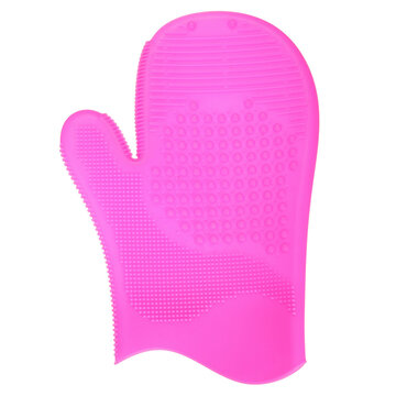 Силикон Макияж Щетка Стиральная перчатка Скруббер Чистящее средство Кисти Коврик для чистки 4 цвета