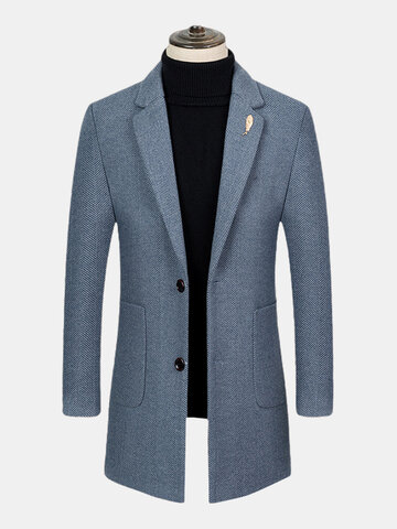 Textured Woolen Overcoats