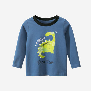 T-shirt à imprimé dinosaure pour garçon 2-10 ans