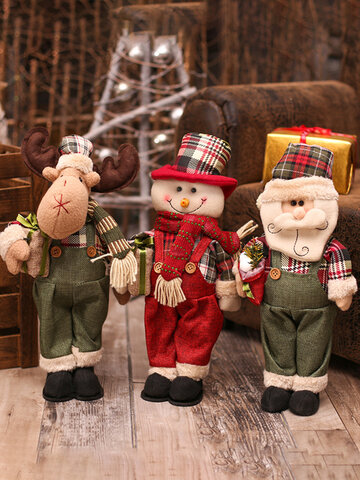 New Christmas Dolls Large Santa Snowman Figurine 