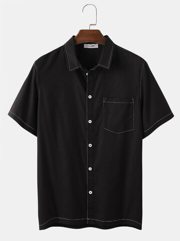 Stitch Design Black Shirts
