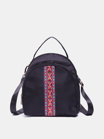 Brenice Embroidery Shoulder Bags Waterproof Backpack