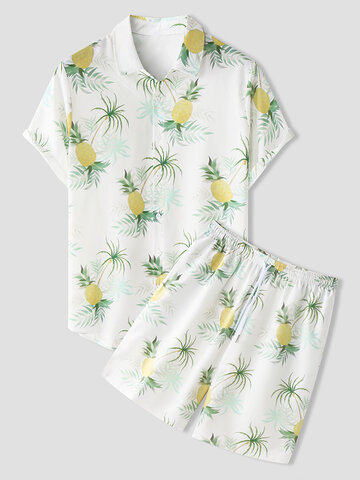 Pineapple Plants Print Outfits