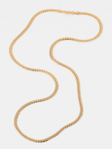 1 Pcs Gold Braided Shape Copper Necklaces