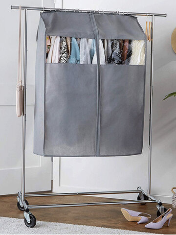 Roupa multifuncional capa zíper de armazenamento anti-poeira engrossado quarto doméstico organizador de roupas