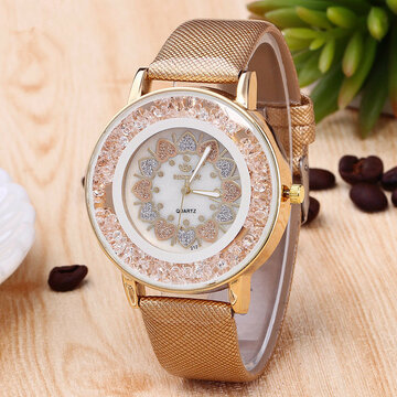 Classic Heart Leather Women's Watches