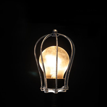 

Vintage Iron Wire Bulb Cage Lampshade Home Light Decor
