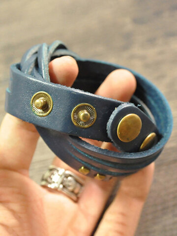 Hand-Woven Leather Bracelets