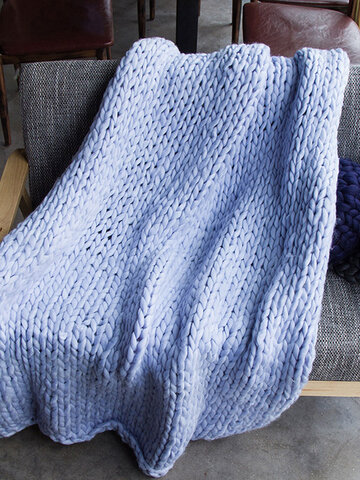 100x150cm Warm Handmande Chunky Knit Blanket